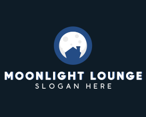 Moonlight House Cabin logo design