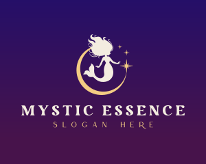 Mystic Mermaid Moon logo design