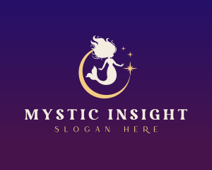 Mystic Mermaid Moon logo design