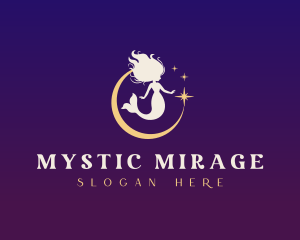 Mystic Mermaid Moon logo design