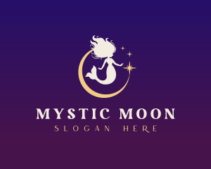 Mystic Mermaid Moon logo design