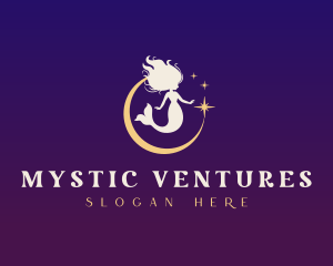 Mystic Mermaid Moon logo design