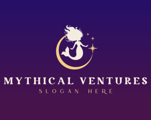 Mystic Mermaid Moon logo design