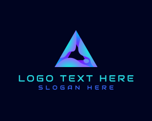 Project - Creative Media Pyramid Triangle logo design