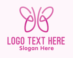 Pink Butterfly Lungs Logo