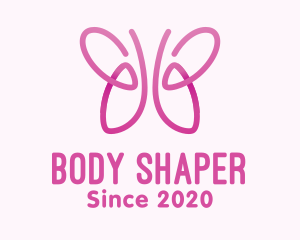 Pink Butterfly Lungs logo design