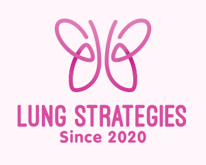 Pink Butterfly Lungs logo