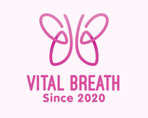 Pink Butterfly Lungs logo