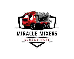 Cement Mixer Truck logo