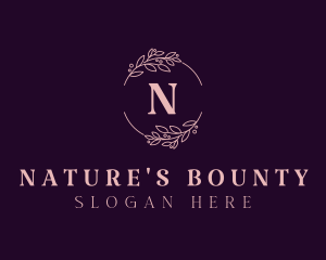 Natural Elegant Floral logo design