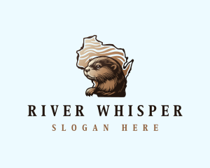Wisconsin River Otter logo
