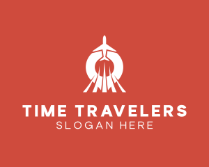 Airplane Travel Tour  logo design