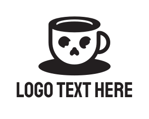 Skull Coffee Cup logo