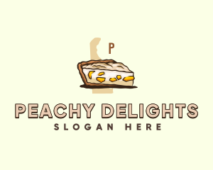 Peach Pie Delaware logo design