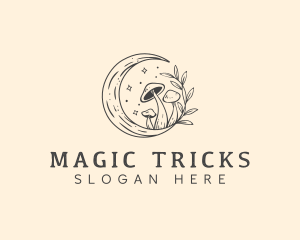 Magic Mushroom Moon logo design