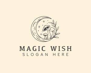 Magic Mushroom Moon logo design