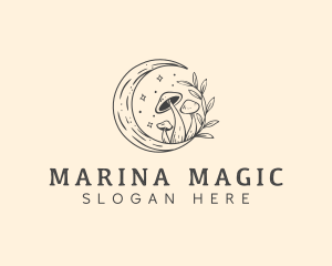 Magic Mushroom Moon logo design