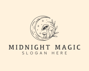 Magic Mushroom Moon logo design