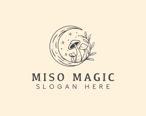 Magic Mushroom Moon logo design