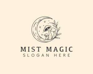 Magic Mushroom Moon logo design