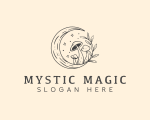 Magic Mushroom Moon logo design