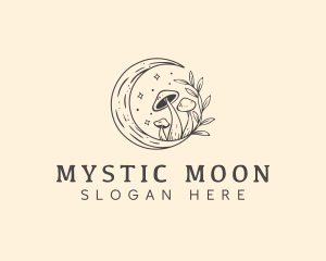 Magic Mushroom Moon logo design