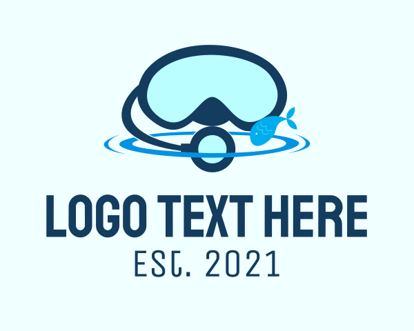 Snorkeling Mask logo example 2