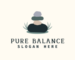 Spa Stone Balance logo design