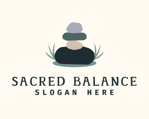 Spa Stone Balance logo design