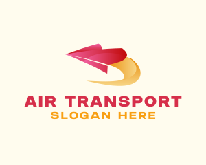 Swoosh Plane Logistics logo design