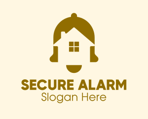 House Alarm Bell  logo design