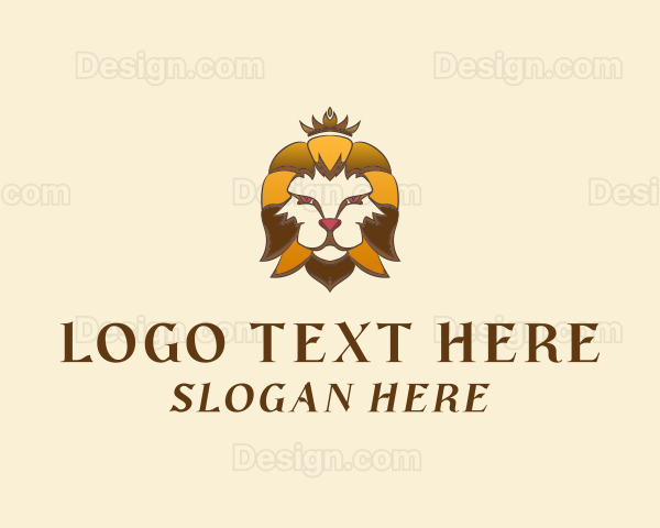 Luxury Lion Crown Logo