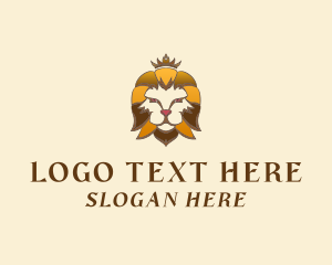 Luxury Lion Crown logo