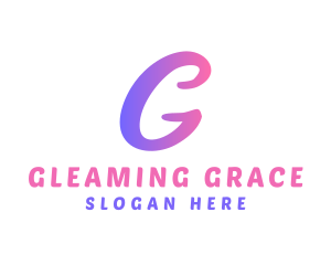 Curly Feminine G logo design