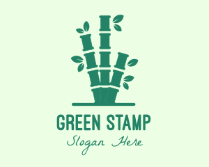 Green Bamboo Tree logo design