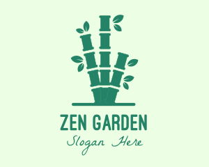 Green Bamboo Tree logo design