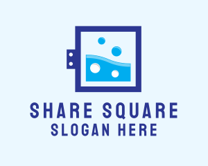 Washer Square Laundromat  logo design