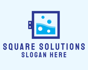 Washer Square Laundromat  logo design