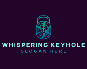 Fingerprint Lock Security logo design