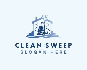 Pressure Washer Cleaning logo design