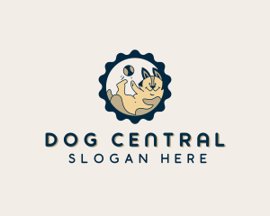 Puppy Dog Ball logo design