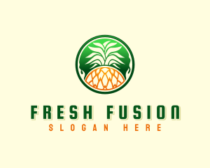 Pineapple Fresh Farm logo design