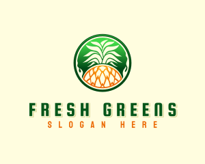 Pineapple Fresh Farm logo design