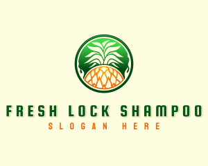 Pineapple Fresh Farm logo design