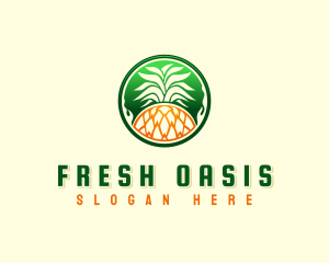 Pineapple Fresh Farm logo design