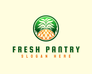 Pineapple Fresh Farm logo design