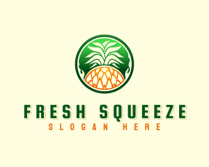 Pineapple Fresh Farm logo design