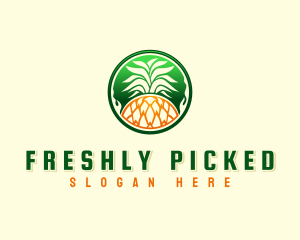 Pineapple Fresh Farm logo design