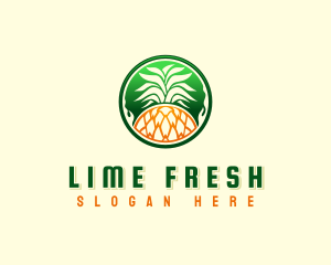 Pineapple Fresh Farm logo design