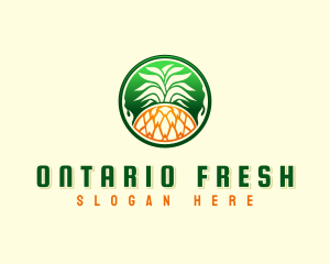 Pineapple Fresh Farm logo design